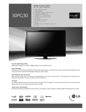 LG 50PG30F-UA Specification