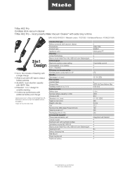 Miele Triflex HX2 Pro Product sheet