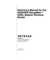 Netgear DG834PN DG834PN Reference Manual