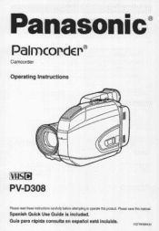 Panasonic PV-D308 PVD308D User Guide