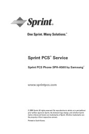 Samsung SPH-A560 User Manual (ENGLISH)