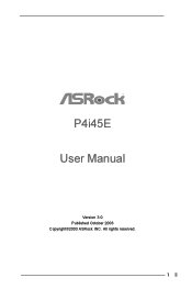 ASRock P4i45E R3.0 User Manual