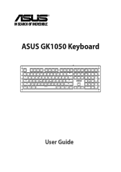 Asus GK1050 Gaming Keyboard GK1050 Users ManualEnglish
