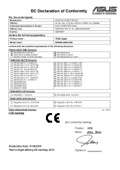 Asus ROG ARESIII-8GD5 ARESIII-8GD5 CE certification - English version