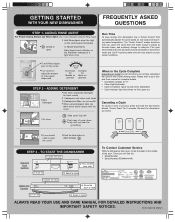 Bosch SGV45E03UC Quick Reference Instructions