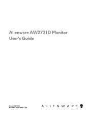 Dell Alienware 27 Gaming AW2721D Alienware AW2721D Monitor Users Guide
