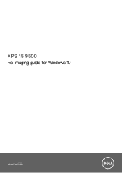 Dell XPS 15 9500 Re-imaging guide for Windows 10