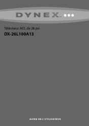 Dynex DX-26L100A13 User Manual (French)