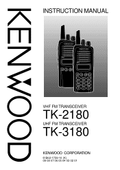 Kenwood TK-2180 User Manual 1