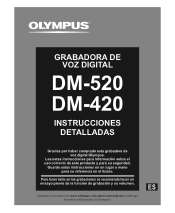 Olympus 140146 DM-420 Instrucciones Detalladas (Español)