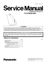 Panasonic TYST65R2WG Service Manual