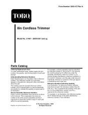 Toro 51467 Parts Catalog