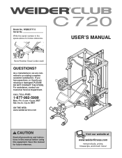 Weider Club C650 Bench English Manual