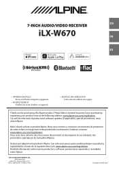 Alpine iLX-W670 Owners Manual EN