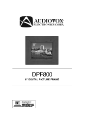 Audiovox DPF800 User Guide