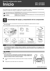 Brother International MFC-J6710DW Quick Setup Guide - Spanish
