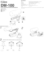 Canon DM-100 Setup Guide