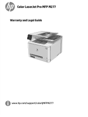 HP Color LaserJet Pro MFP M277 Warranty and Legal Guide