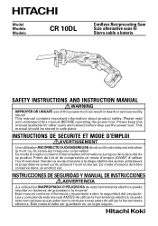 Hitachi CR10DL Instruction Manual
