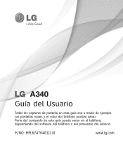 LG A340 Owners Manual - Spanish