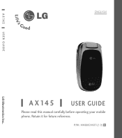 LG AX 145 Owner's Manual (English)