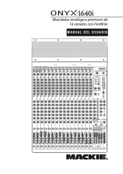 Mackie Onyx 1640i Owner's Manual (Espanol)