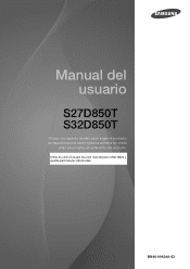 Samsung S27D850T User Manual Ver.1.0 (Spanish)