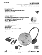 Sony D-NE306CK Marketing Specifications