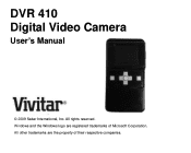 Vivitar DVR 410N DVR 410 Camera Manual