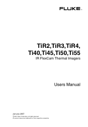 Fluke Ti40FT-20 FE IR FlexCam Users Manual