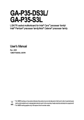 Gigabyte GA-P35-S3L Manual