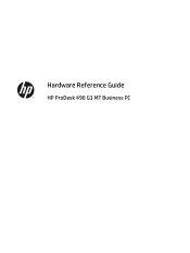 HP ProDesk 490 G3 Micro Hardware Reference Guide