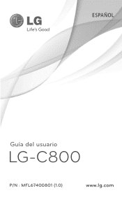 LG LGC800DG Owners Manual - Spanish