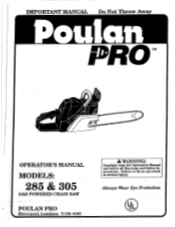 Poulan 1992-06 User Manual