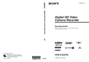 Sony HVR Z7U Operation Guide