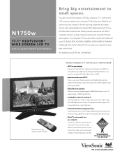 ViewSonic N1750W Brochure