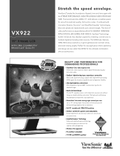 ViewSonic VX922 VX922 PDF Spec Sheet