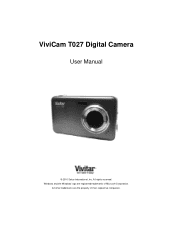 Vivitar T027 ViviCam T027 Camera Manual