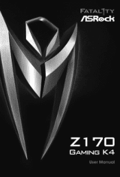 ASRock Fatal1ty Z170 Gaming K4 User Manual