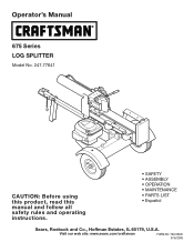 Craftsman 24BF570F299 Operation Manual