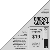 Haier 55UGX3500 Energy Guide