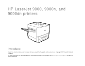 HP LaserJet 9000 HP LaserJet 9000 Series Printer - Introduce Guide