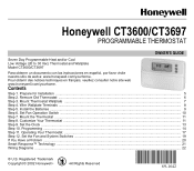 Honeywell CT3600 Owner's Manual