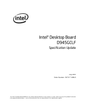 Intel D945GCLF Specification Update