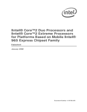 Intel LF80537GF0484M Data Sheet
