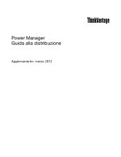 Lenovo ThinkCentre A58e (Italian) Power Manager Deployment Guide