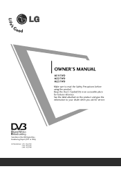 LG M237WD-PMJ Owner's Manual