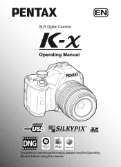 Pentax K-x 18-55mm White Kit Operation Manual