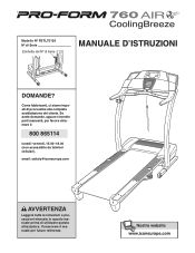 ProForm 760 Air Treadmill Italian Manual