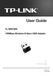 TP-Link TL-WN725N TL-WN725N V1 User Guide